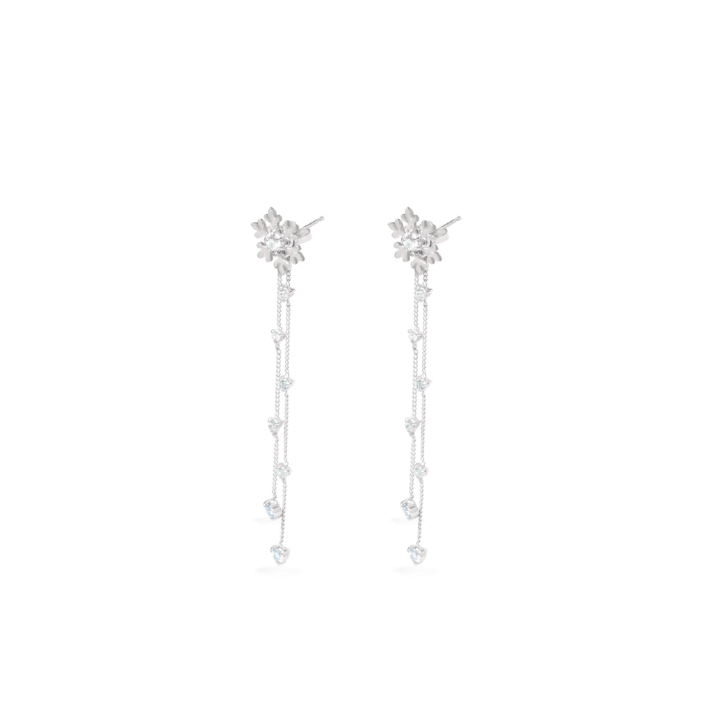Anting Drop Perak Koleksi Fraktal Sterling Silver