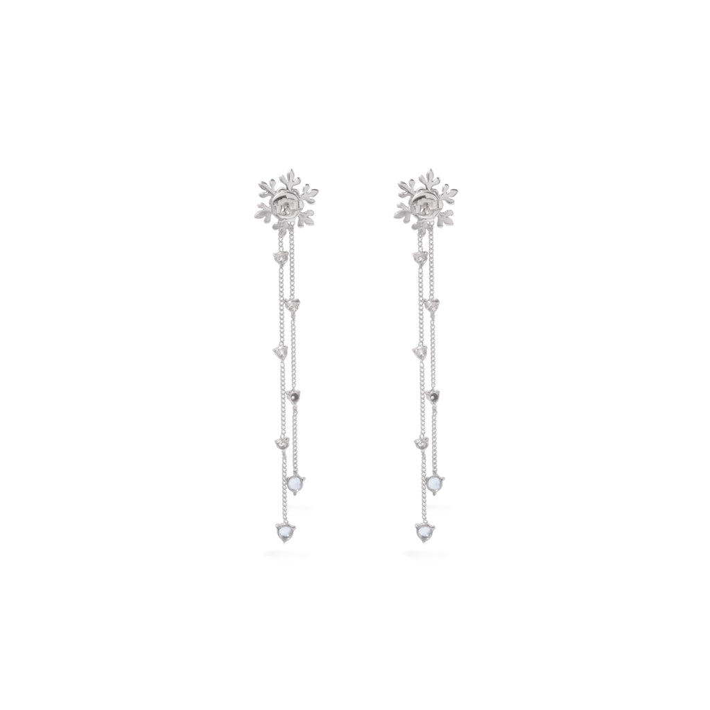 Anting Drop Perak Koleksi Fraktal Sterling Silver