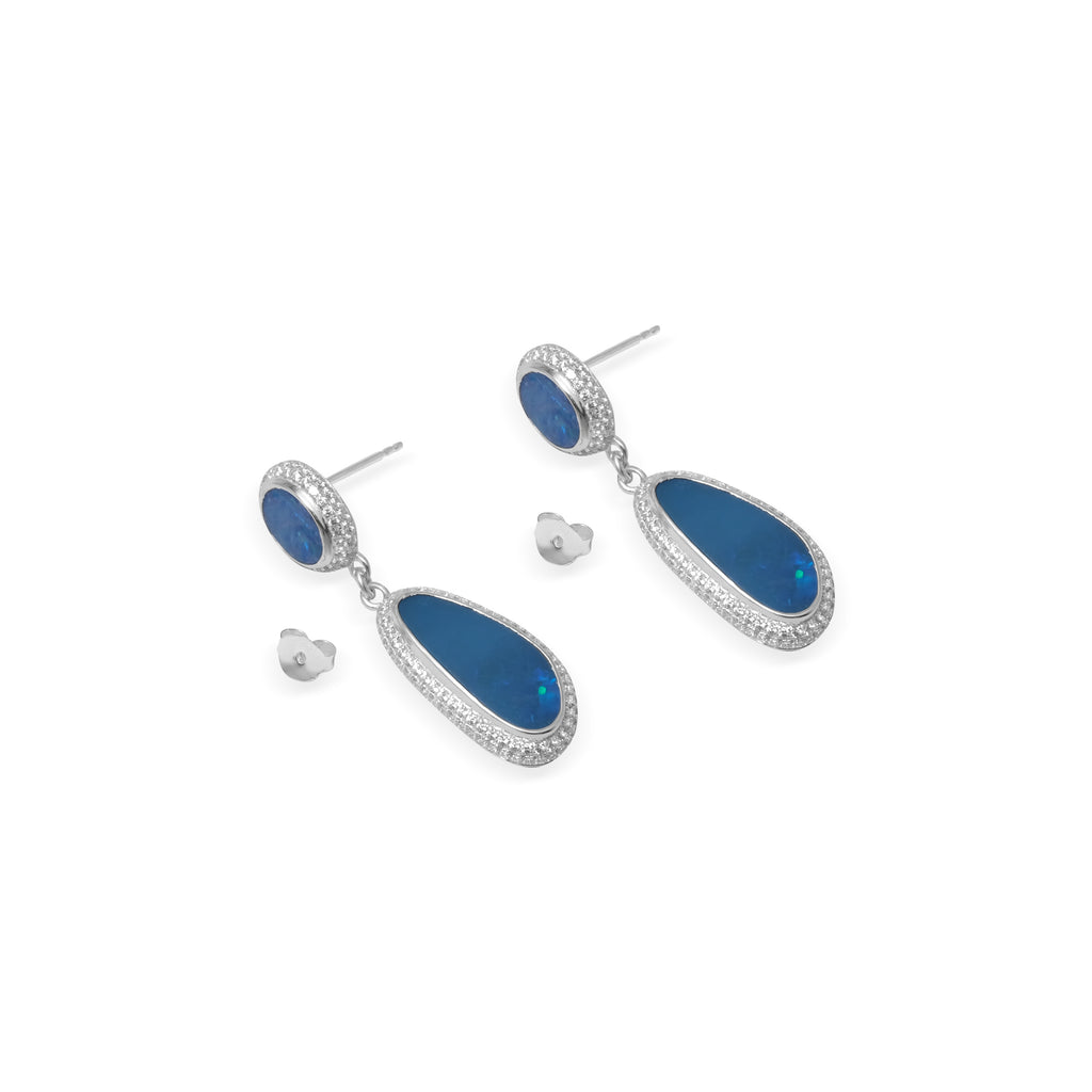 Anting Drop Koleksi Opal Perak 925