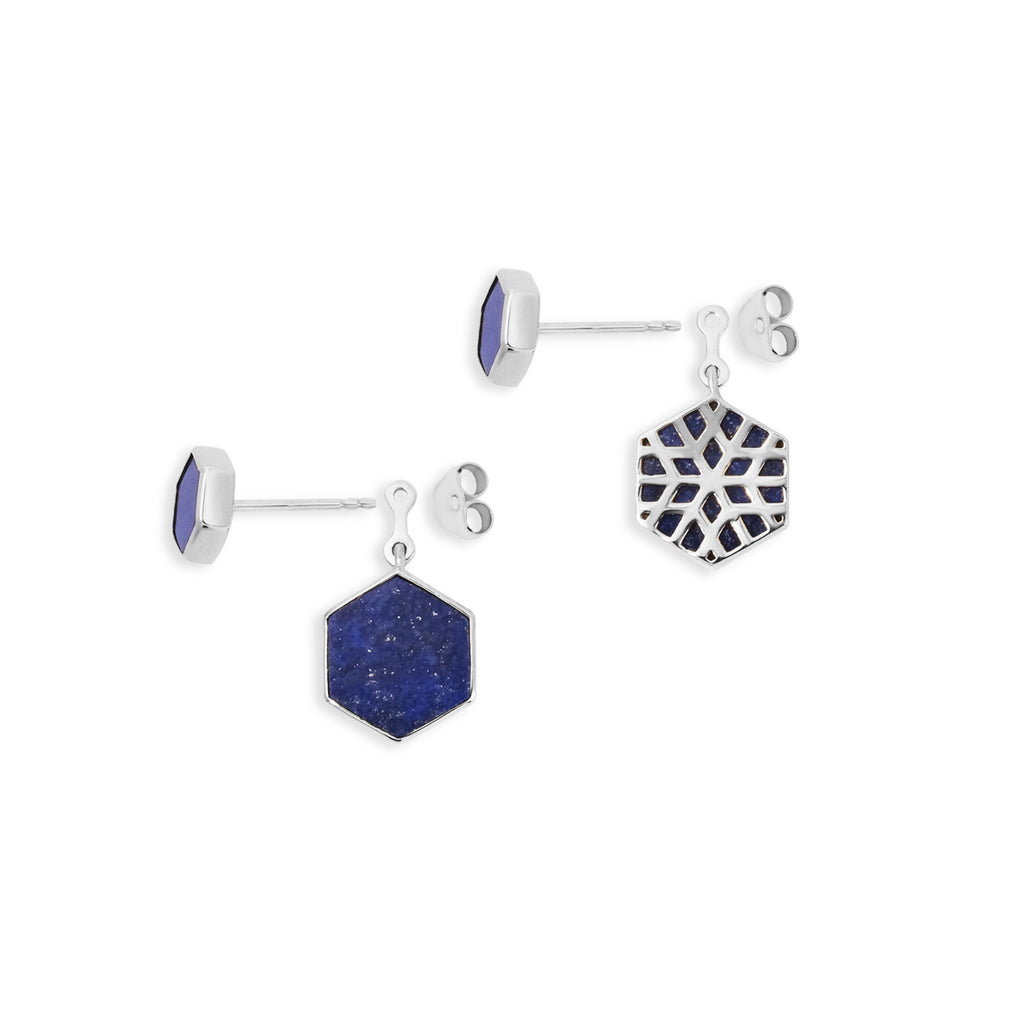 Anting Big Stud Koleksi Jali Sterling Silver 925