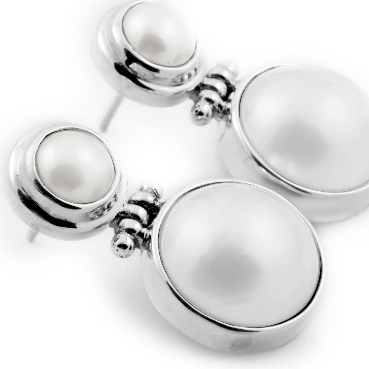 Anting Perak Koleksi Plain Mabe Sterling Silver 925