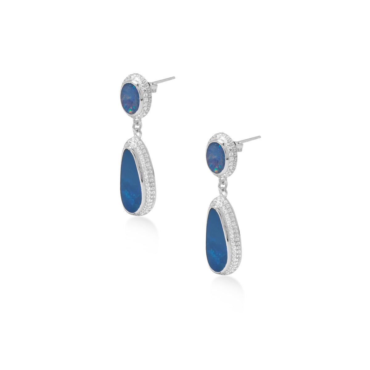 Anting Drop Koleksi Opal Perak 925