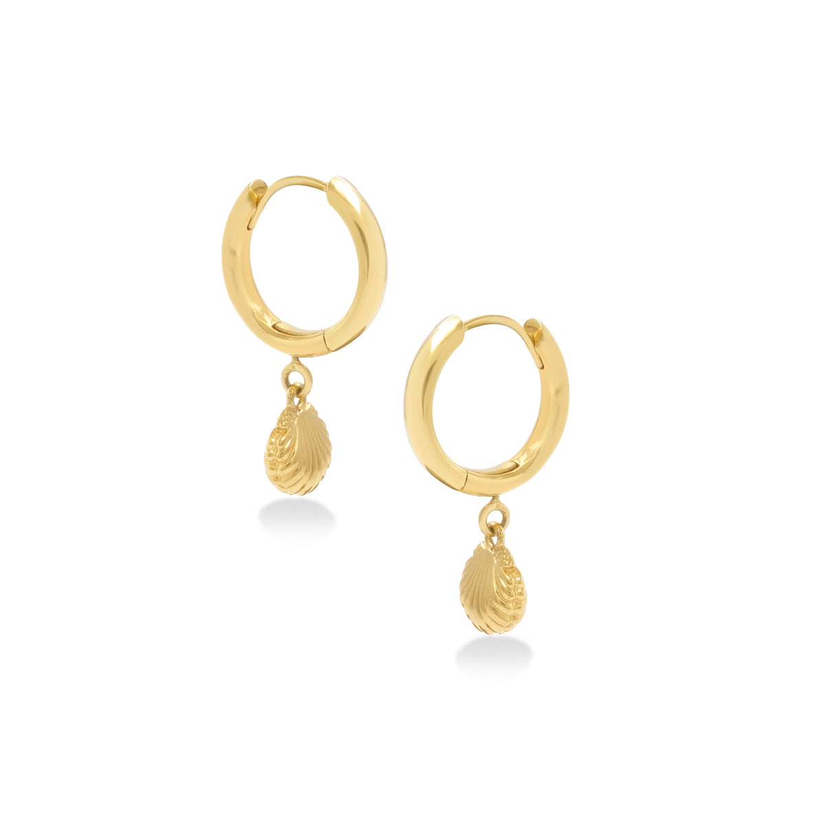 Anting Hoop Koleksi Shell Sterling Silver 925