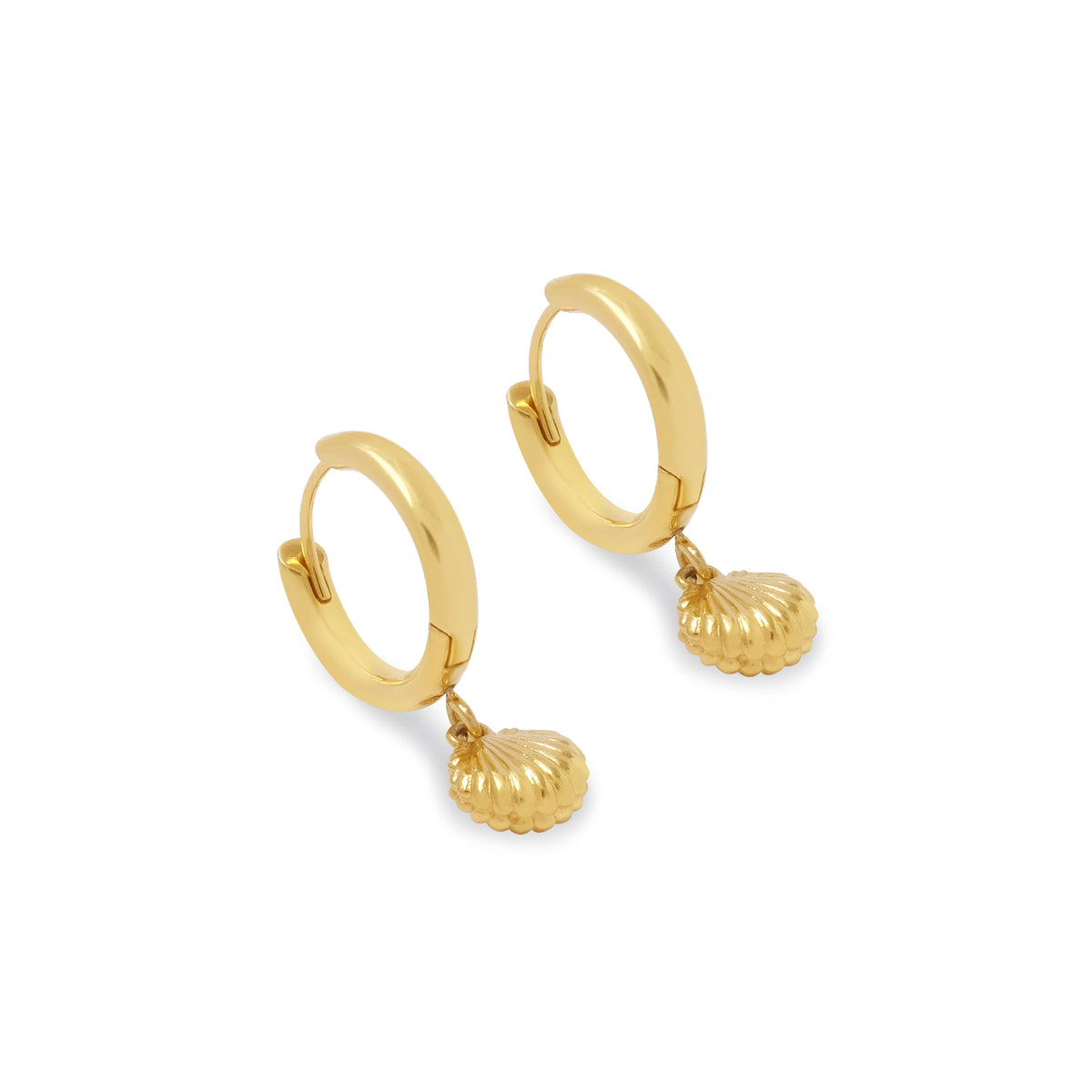 Anting Hoop Koleksi Shell Sterling Silver 925