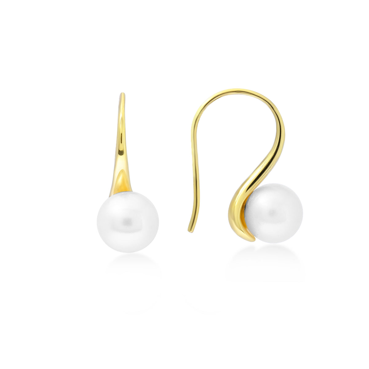 Anting Hook Gold Plated Koleksi Lumine Pearl Sterling Silver 925