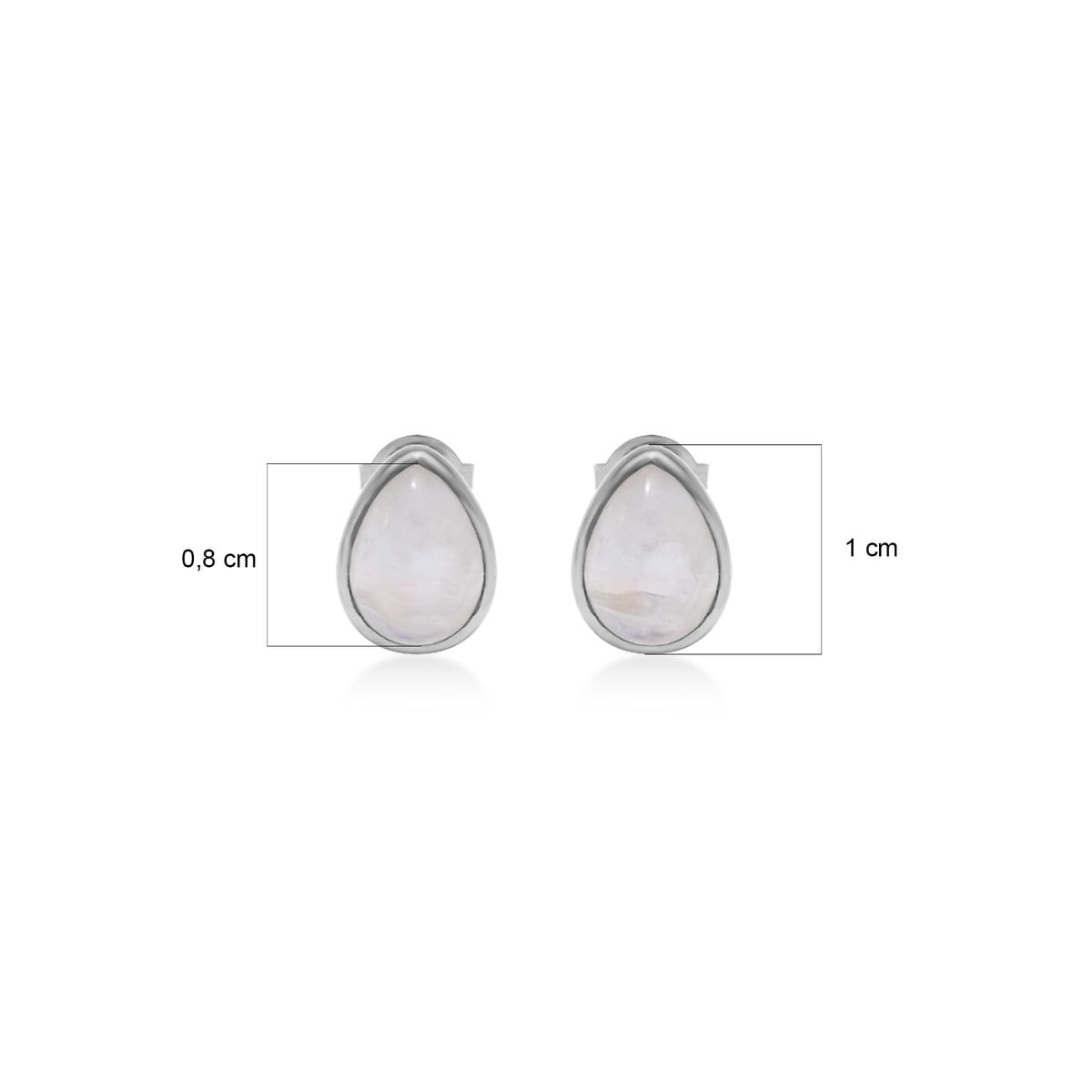 Anting Stud Teardrop Koleksi Serenity Perak 925