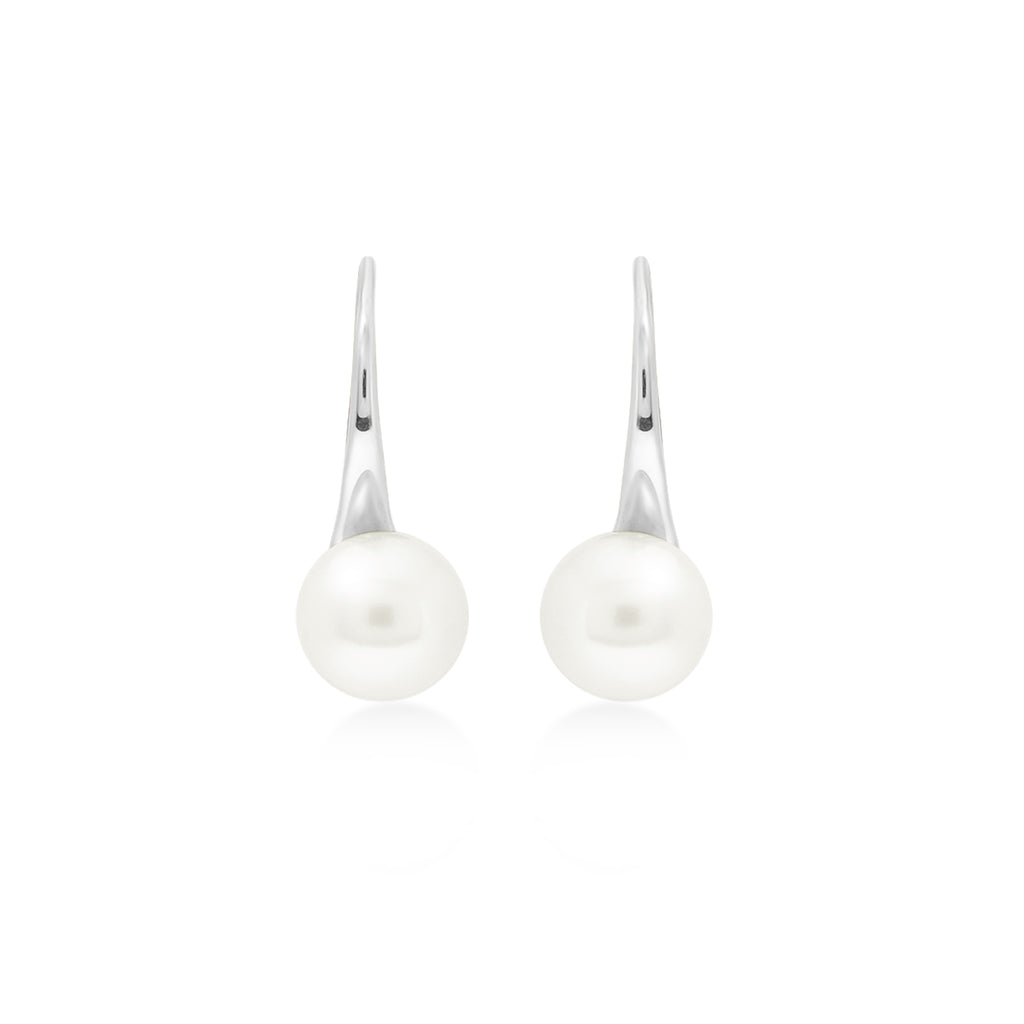 Lumine Pearl Sterling Silver 925 Hook Earrings