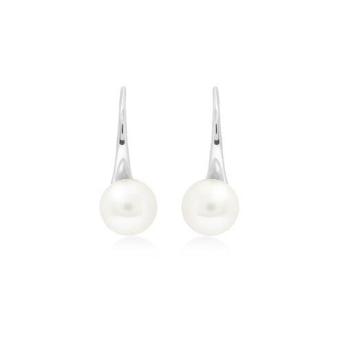 Lumine Pearl Sterling Silver 925 Hook Earrings