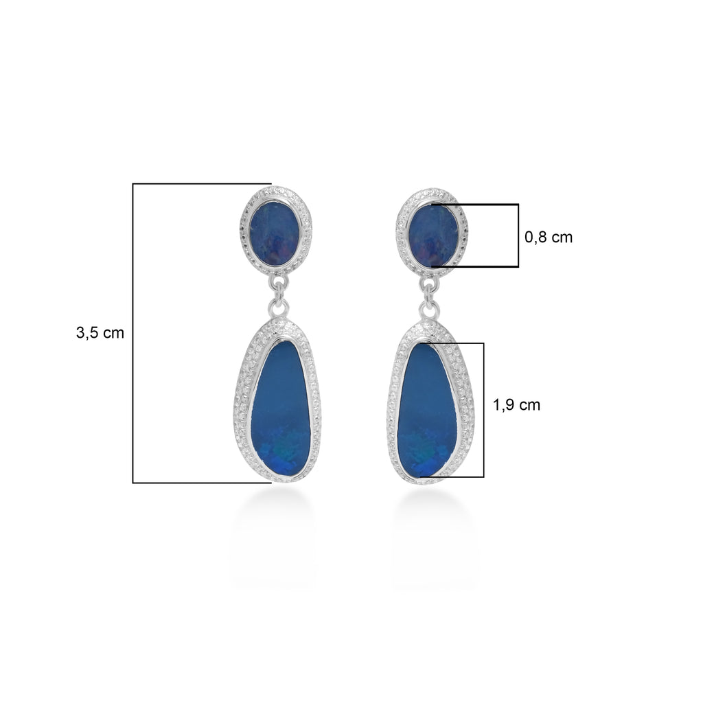 Anting Drop Koleksi Opal Perak 925