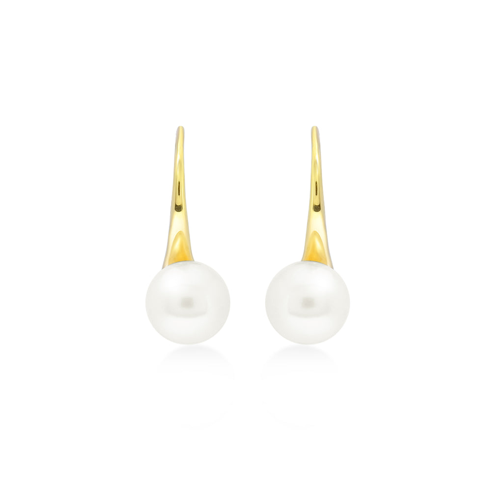 Anting Hook Gold Plated Koleksi Lumine Pearl Sterling Silver 925