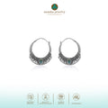 Bohemian Collection 925 Sterling Silver Hoop Earrings