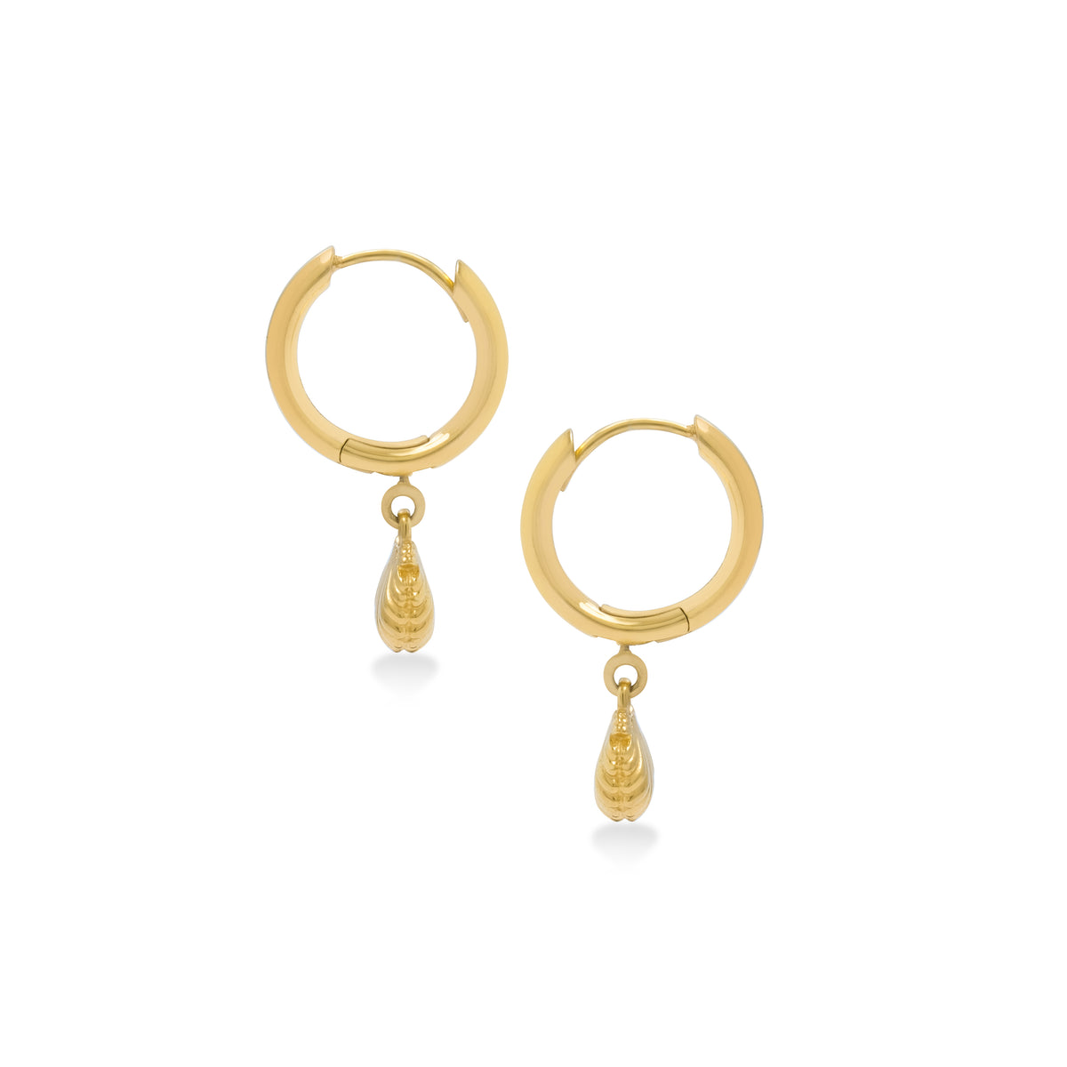 Anting Hoop Koleksi Shell Sterling Silver 925