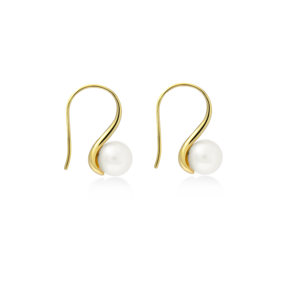 Anting Hook Gold Plated Koleksi Lumine Pearl Sterling Silver 925