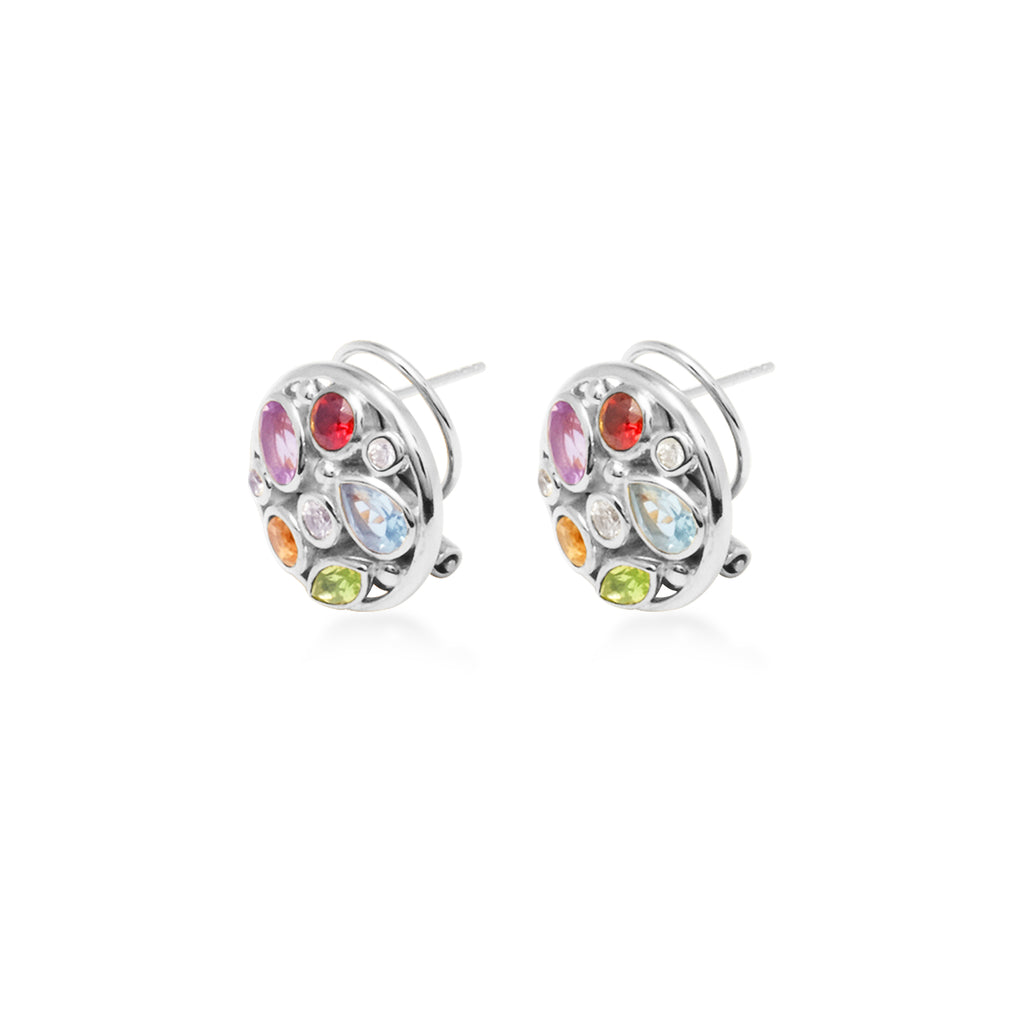 Anting Multi Colored Perak 925 Koleksi Mozaik