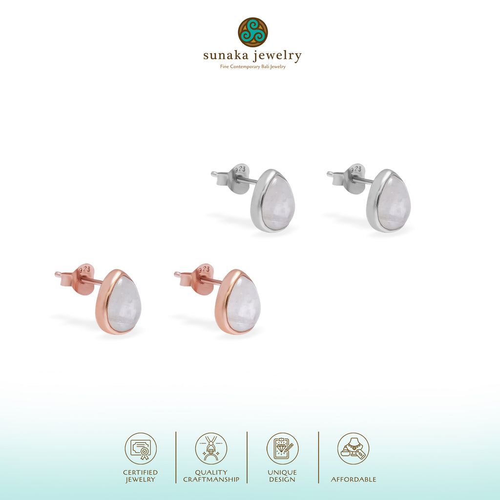 Anting Stud Teardrop Koleksi Serenity Perak 925