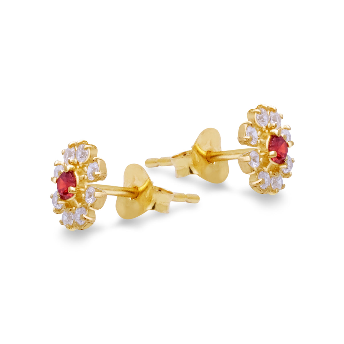 Anting Stud Koleksi Coreopsis Sterling Silver 925 Gold Plated
