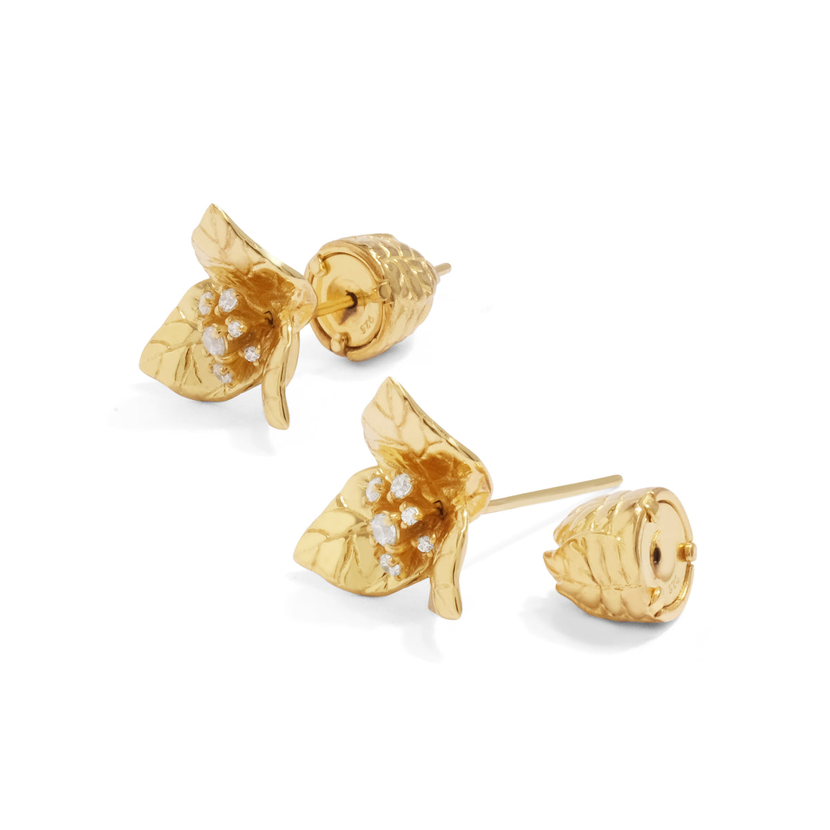 Anting Subeng Medium Perak 925 Koleksi Bougenville