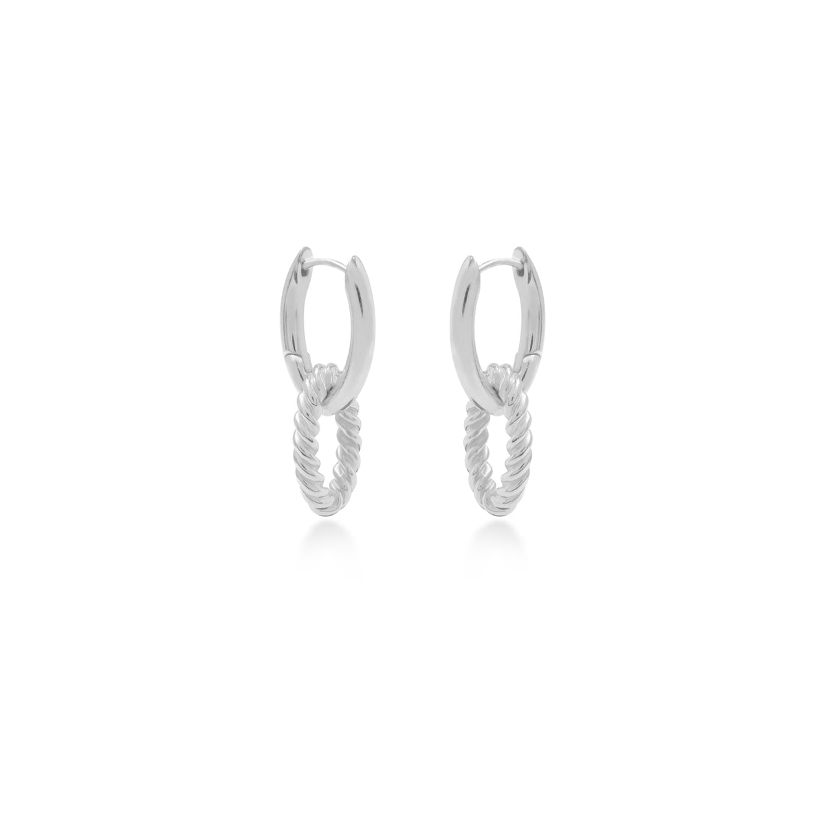 Anting Rantai Hugie Bable Curb Plain Koleksi Cuban Sterling Silver 925