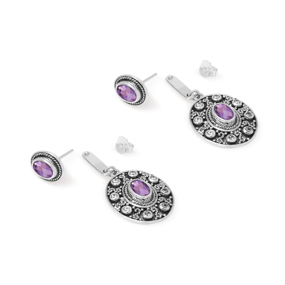 Anting Stud Perak 925 Koleksi Renggana