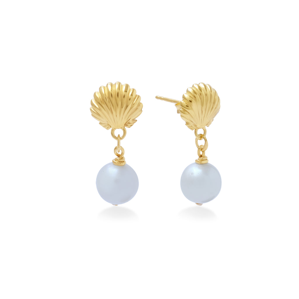 Anting Dangling Koleksi Shell Sterling Silver 925