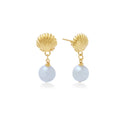 Anting Dangling Koleksi Shell Sterling Silver 925