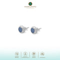 Anting Stud Kecil Koleksi Opal Perak 925