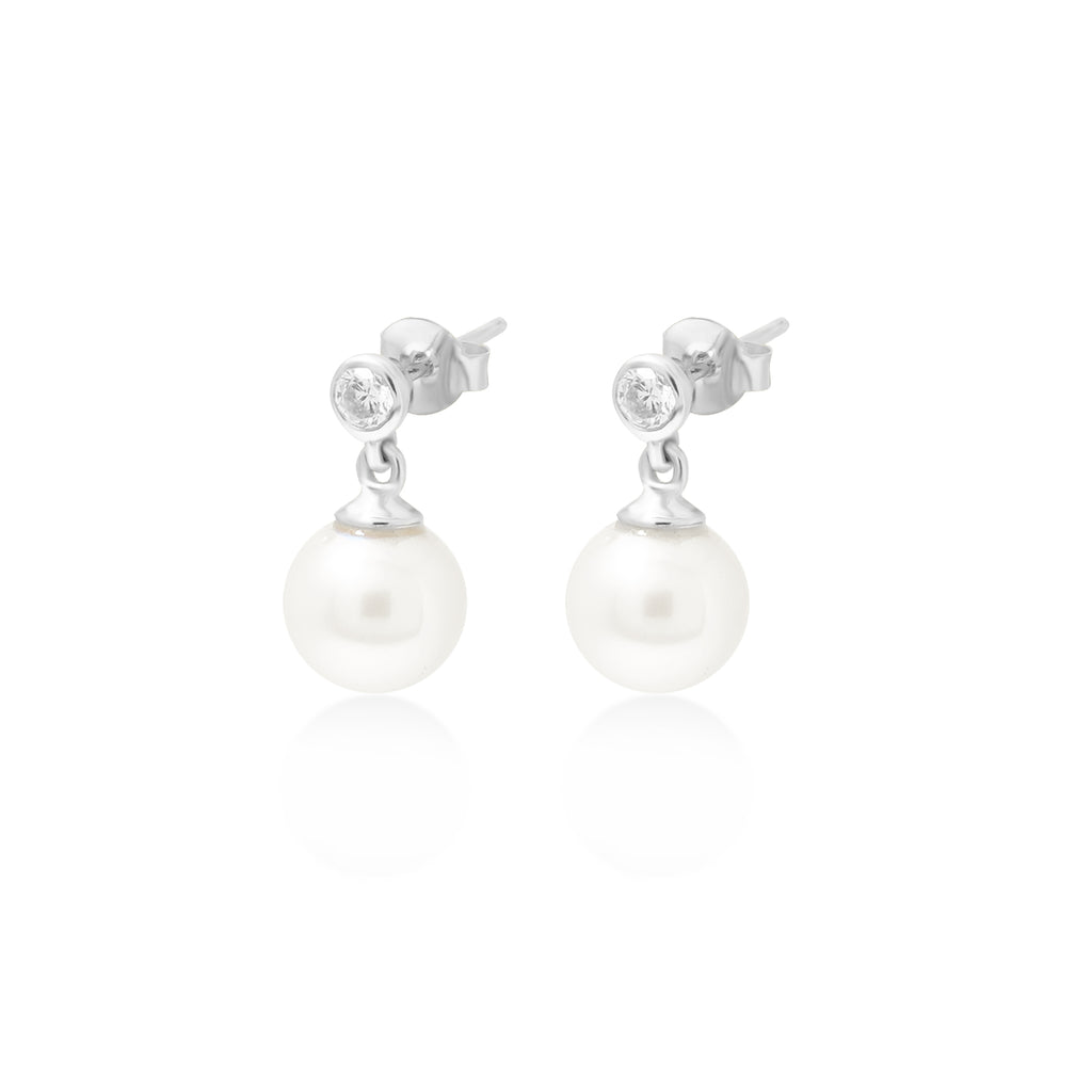 Anting Stud Koleksi Lumine Pearl Sterling Silver 925