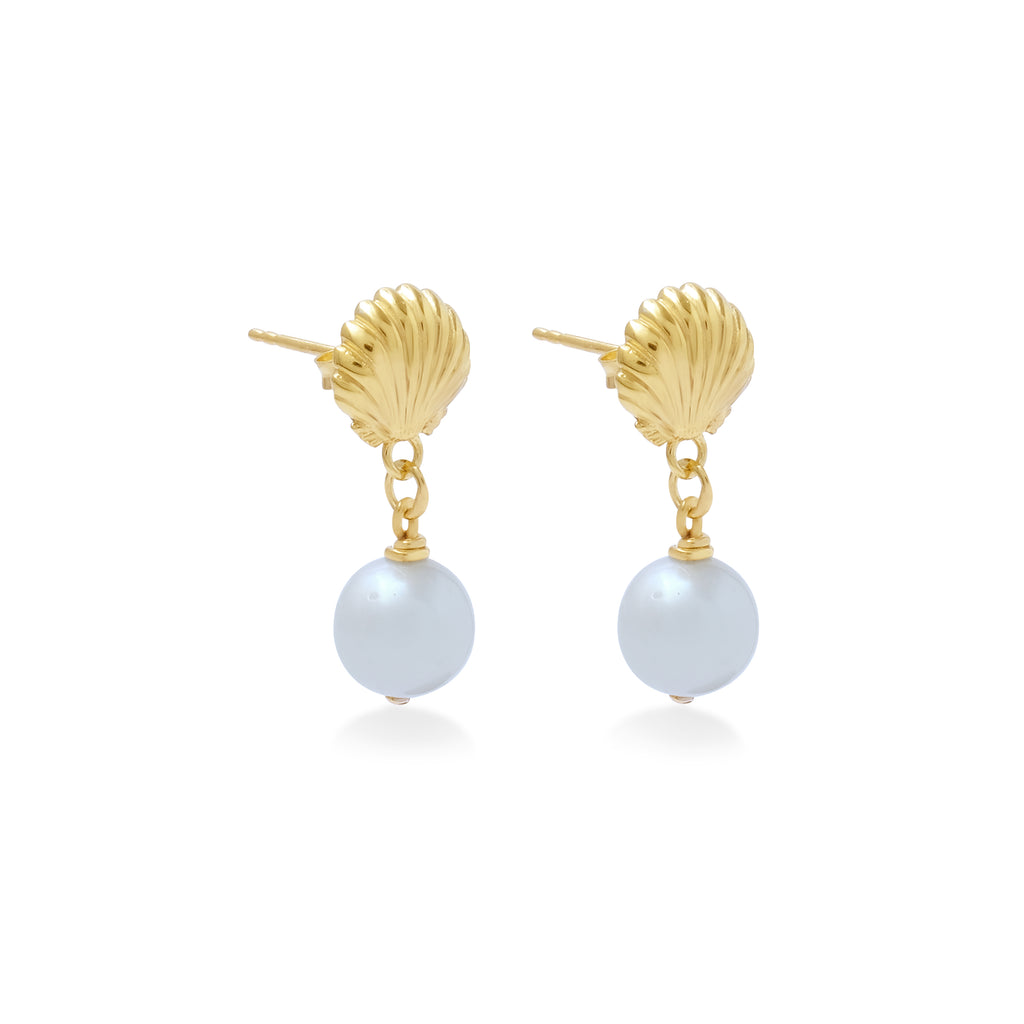 Anting Dangling Koleksi Shell Sterling Silver 925