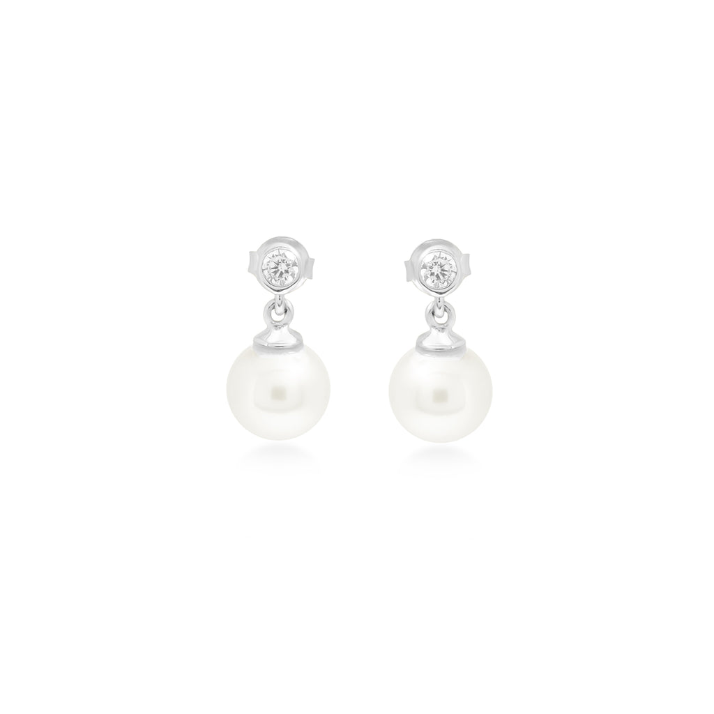 Anting Stud Koleksi Lumine Pearl Sterling Silver 925