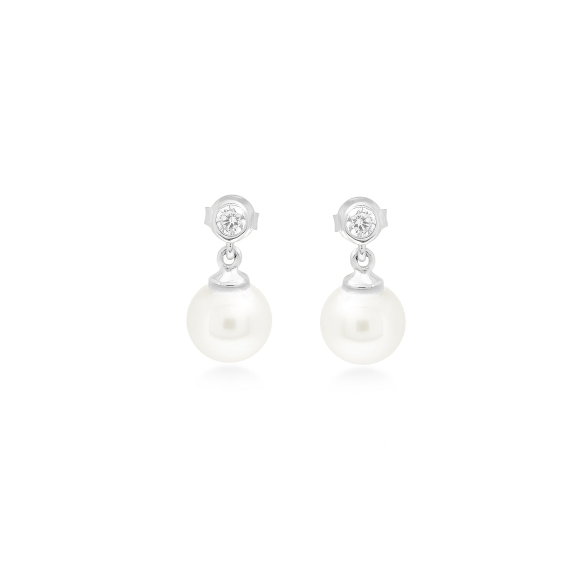 Anting Stud Koleksi Lumine Pearl Sterling Silver 925