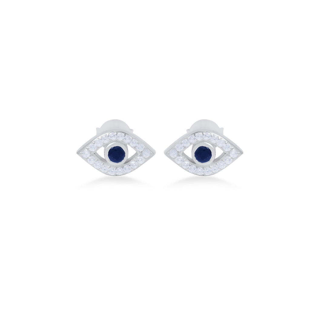 Anting Stud Perak Koleksi Evil Eye Sterling Silver 925