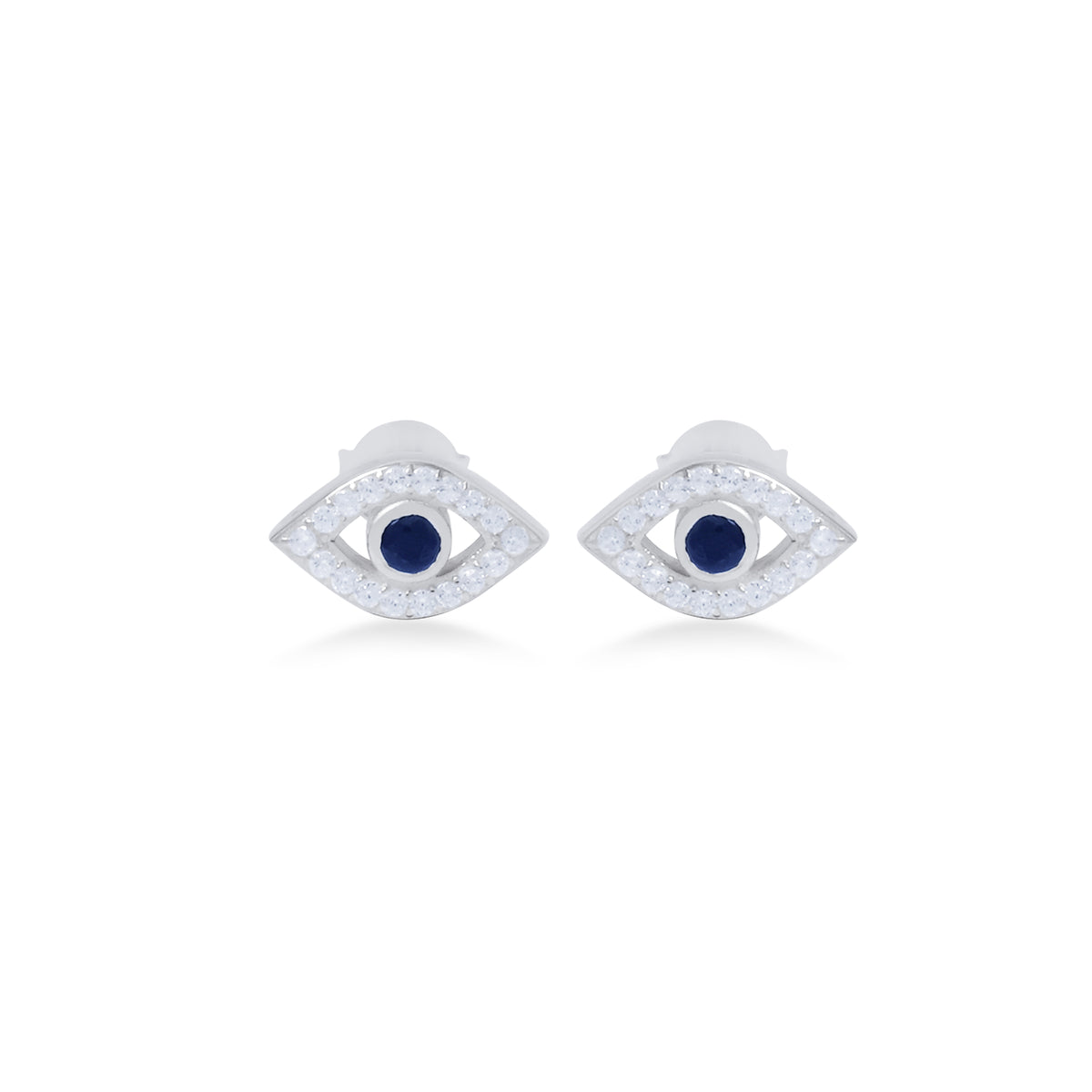 Anting Stud Perak Koleksi Evil Eye Sterling Silver 925
