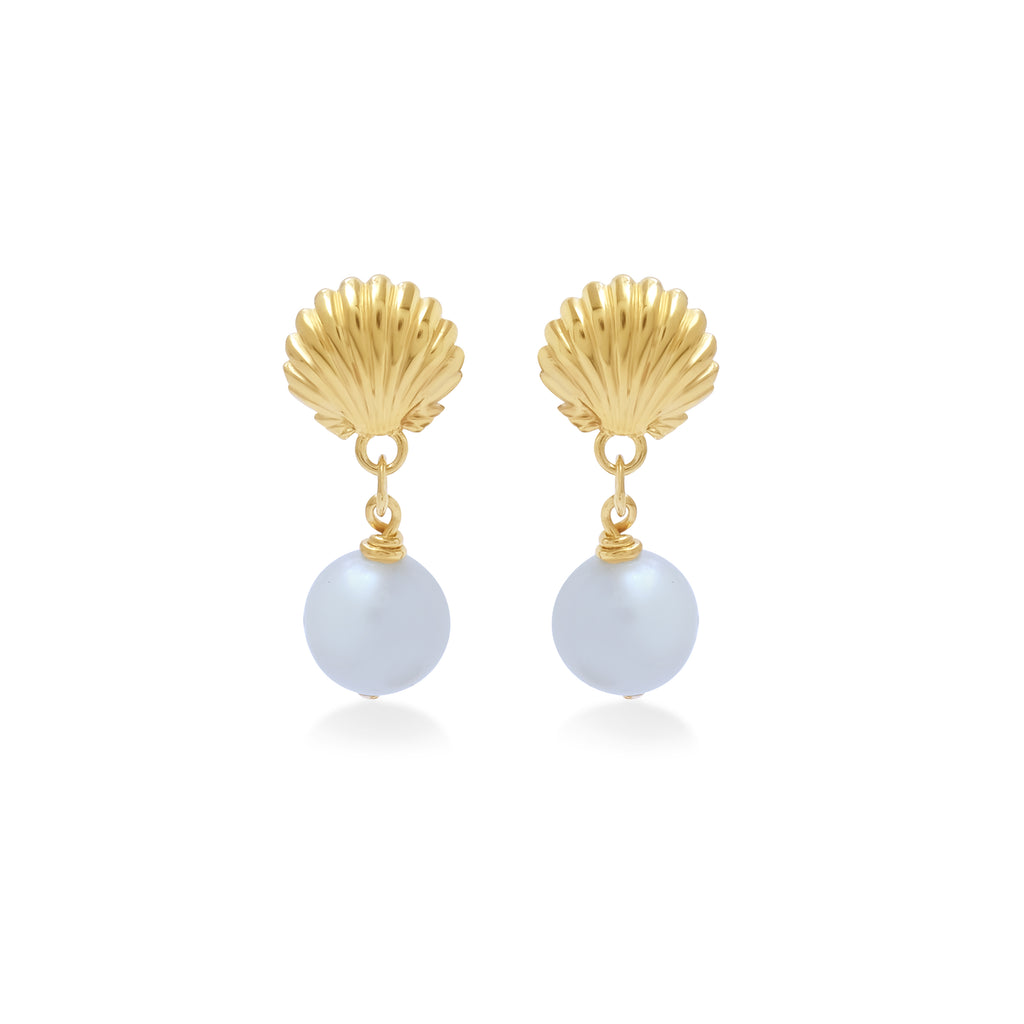 Anting Dangling Koleksi Shell Sterling Silver 925
