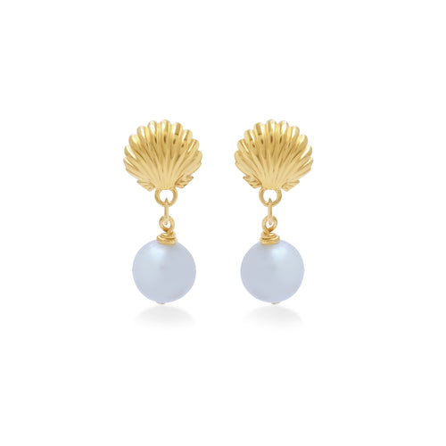 Anting Dangling Koleksi Shell Sterling Silver 925