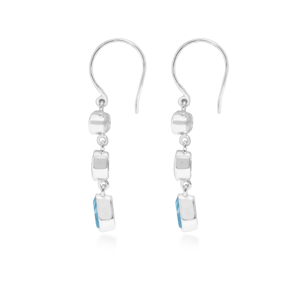 Anting Dangling Triple Drop Perak 925 Koleksi Alleania