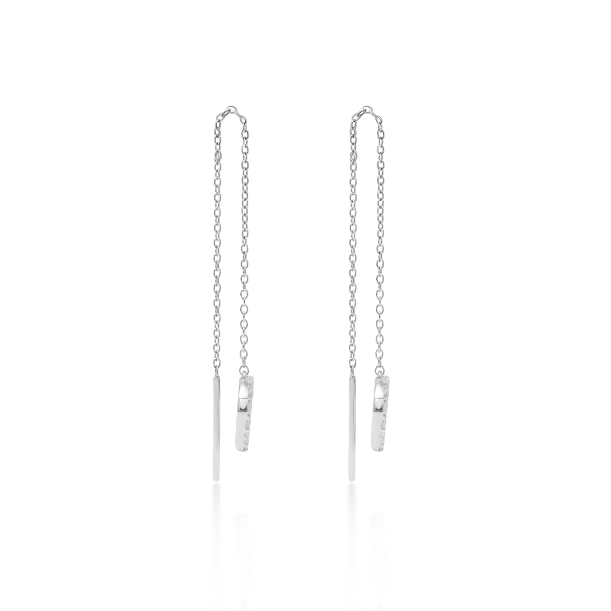 Anting Threader Koleksi Dainty Heart Sterling Silver 925