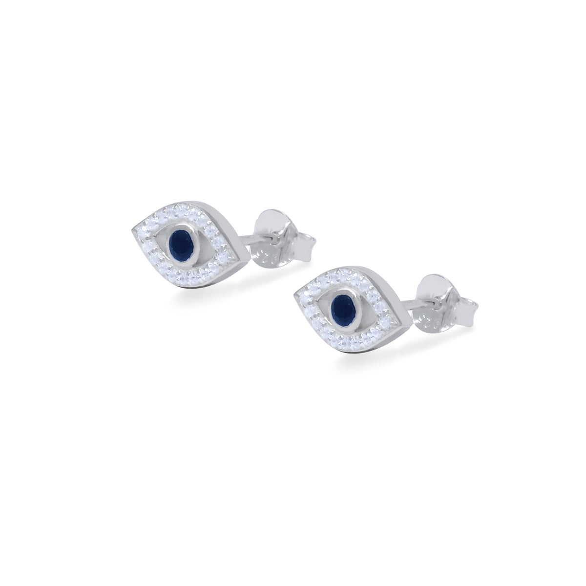 Anting Stud Perak Koleksi Evil Eye Sterling Silver 925