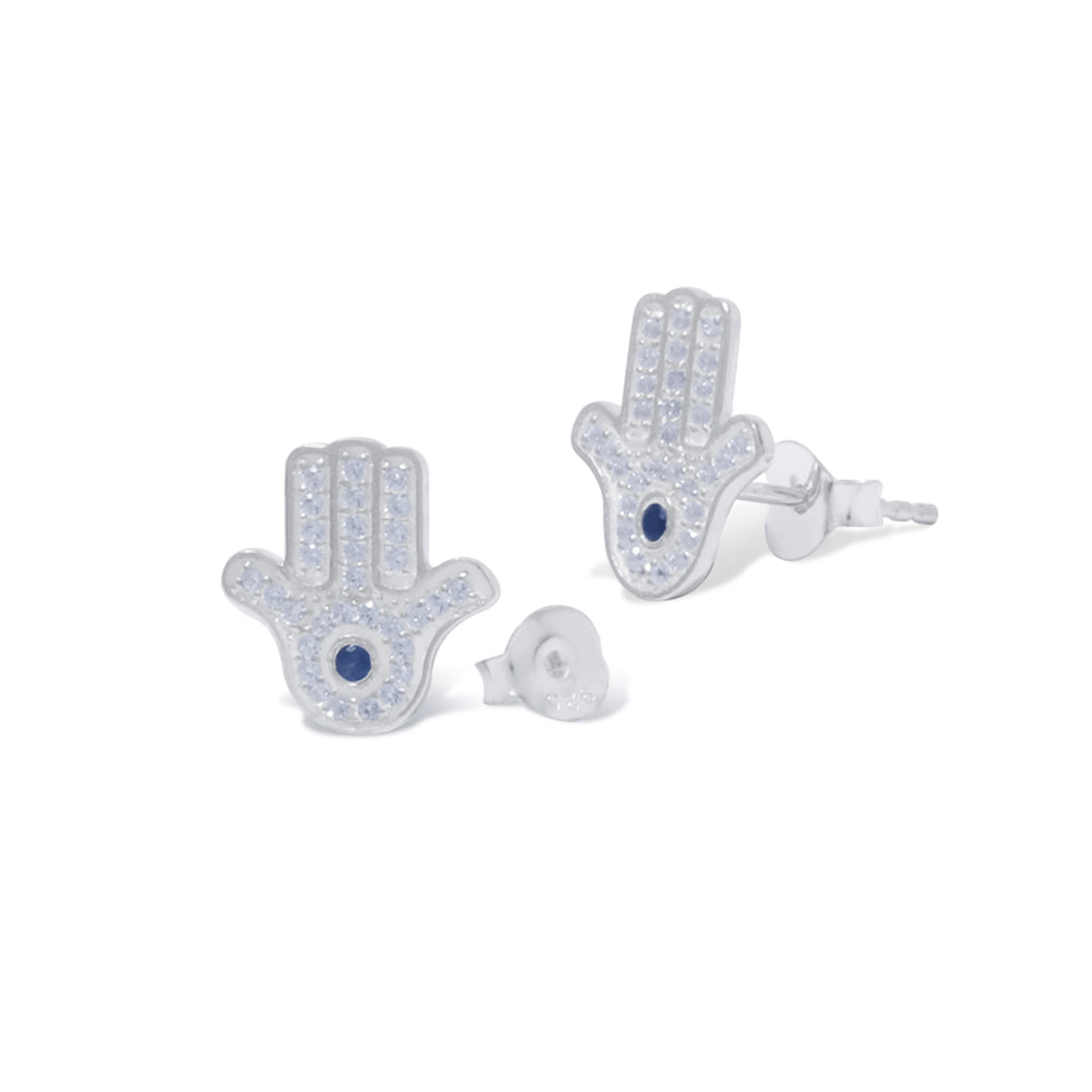 Anting Stud Perak Koleksi Hamsa Sterling Silver 925