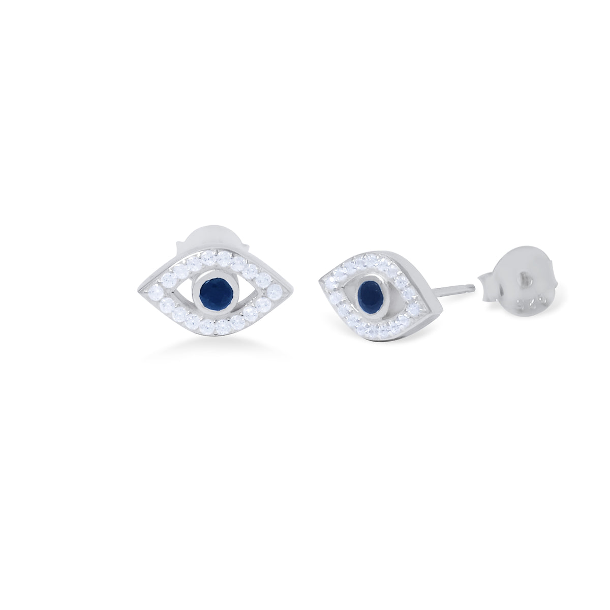 Anting Stud Perak Koleksi Evil Eye Sterling Silver 925