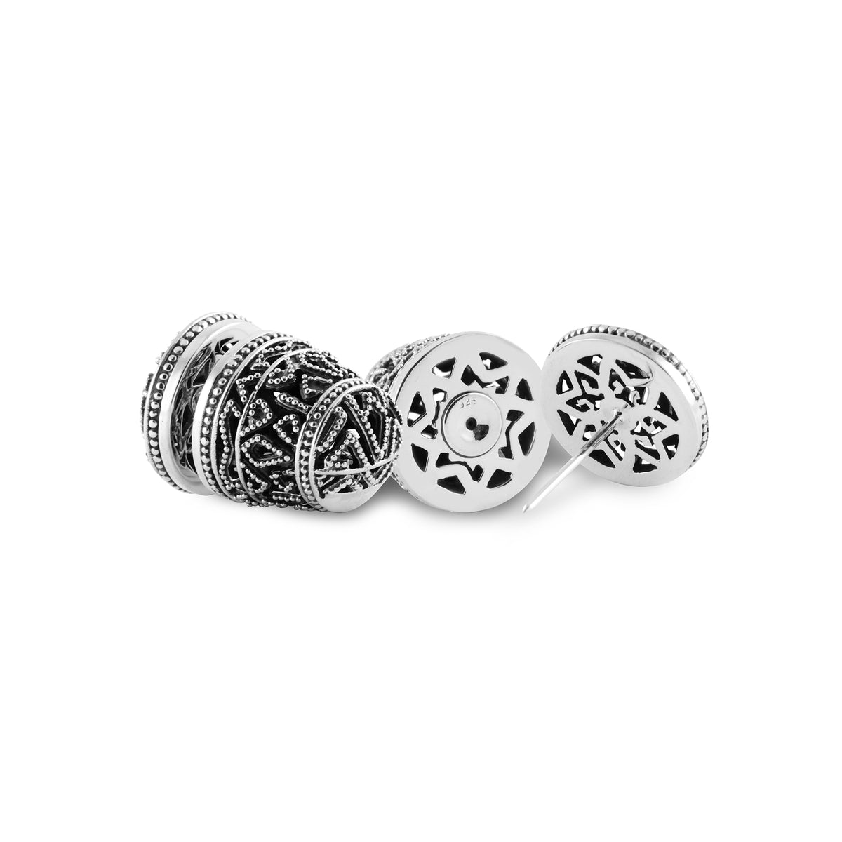 Anting Subeng Medium Perak 925 Koleksi Songket Bali