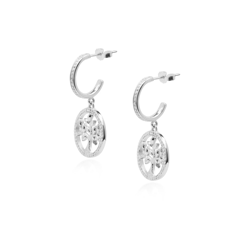 Anting Hoop Perak 925 Koleksi Tree Of Life