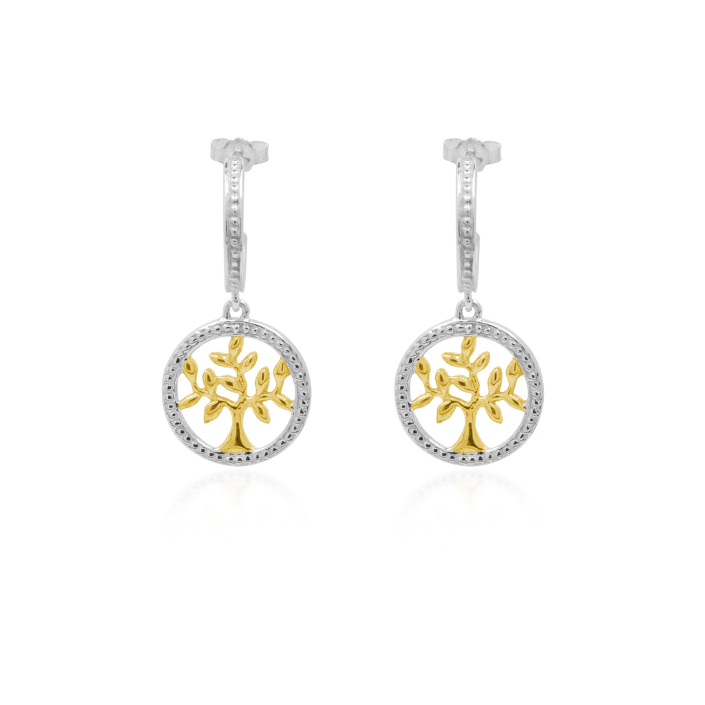 Anting Hoop Perak 925 Koleksi Tree Of Life