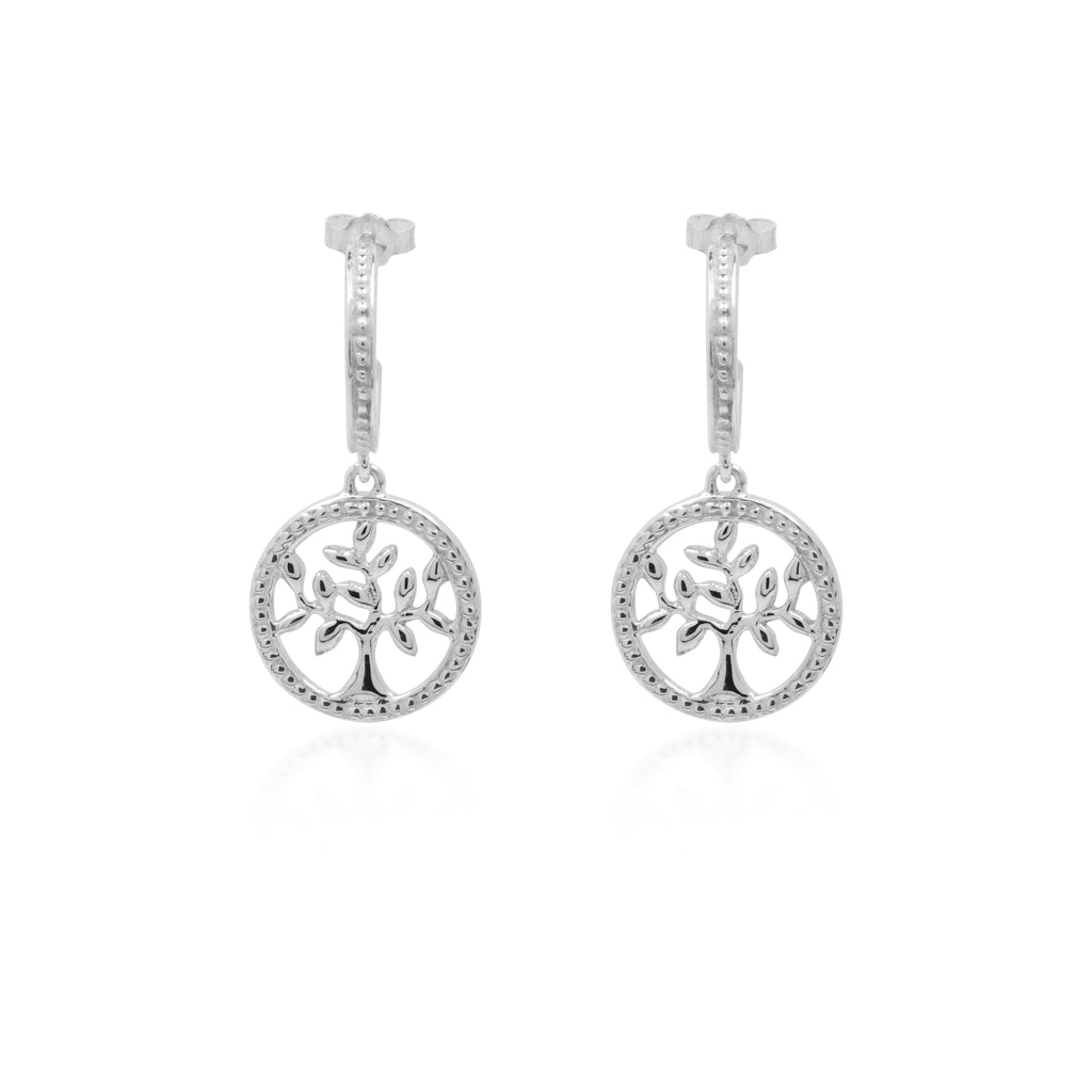 Anting Hoop Perak 925 Koleksi Tree Of Life