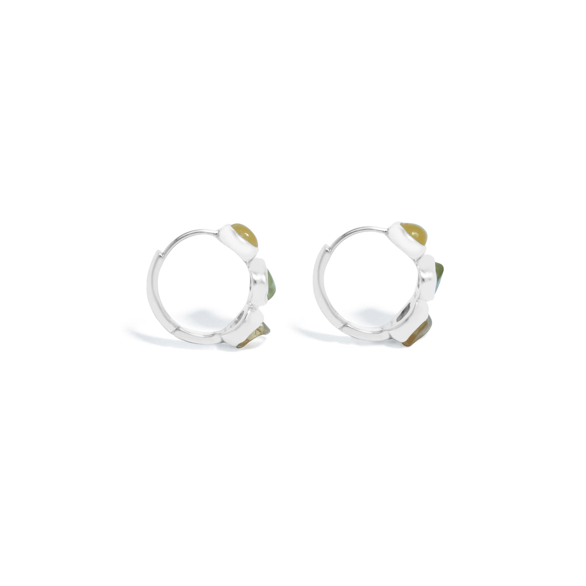 Pristine Chakra 925 Silver Hugie Earrings Collection