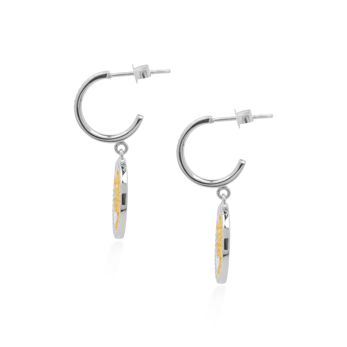 925 Silver Hoop Earrings Tree Of Life Sterling Silver Collection