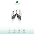 Silver 925 Hoop Earrings Indonesian Batik Collection