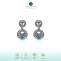 Bohemian Collection Sterling Silver 925 Drop Earrings