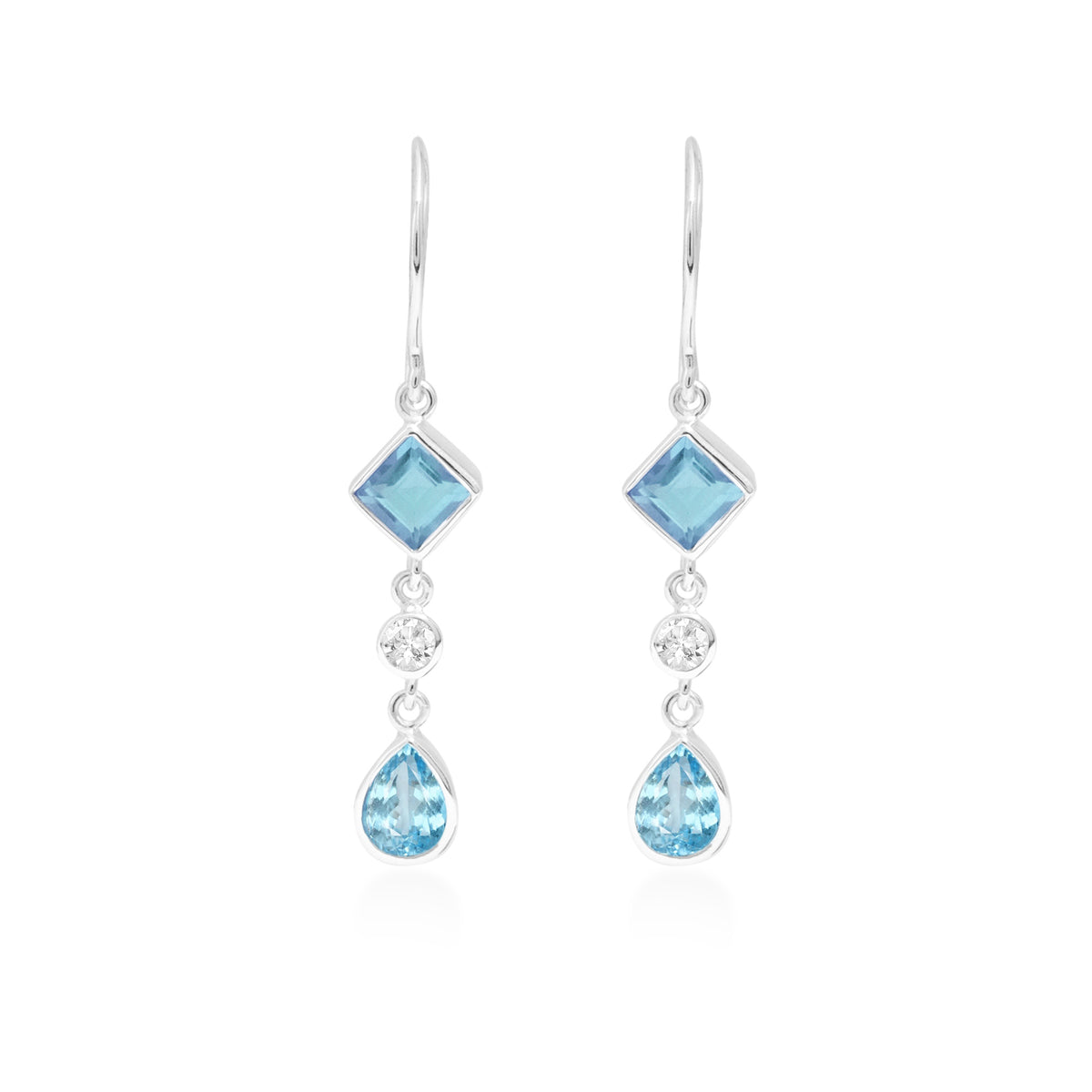 Anting Dangling Long 2 Perak 925 Koleksi Alleania