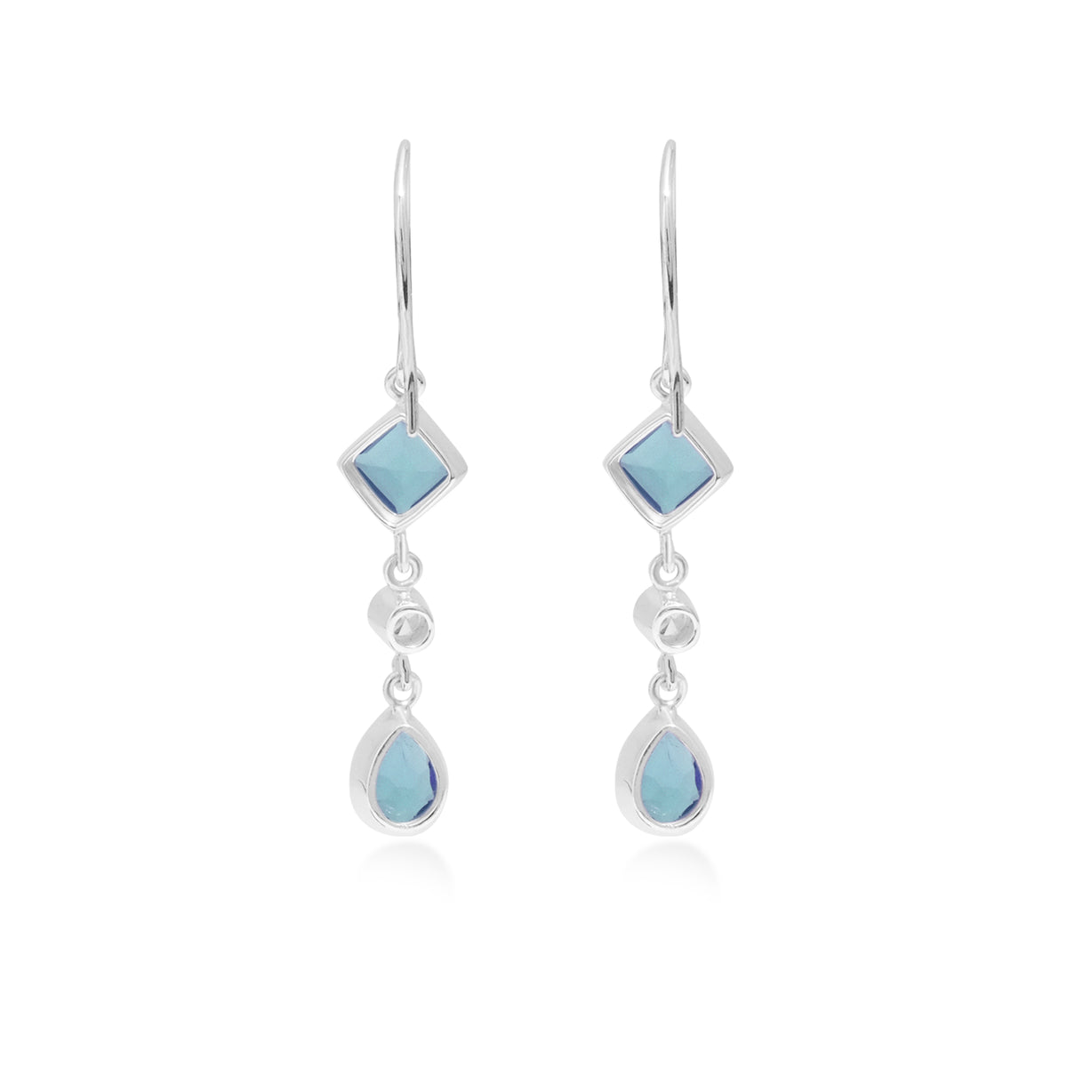 Anting Dangling Long 2 Perak 925 Koleksi Alleania