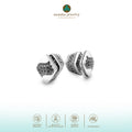 Indonesian Batik Collection Sterling Silver 925 Earrings